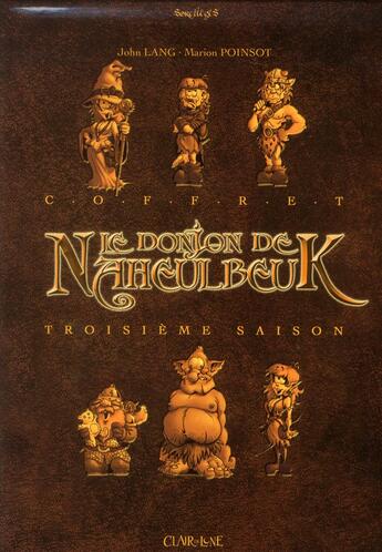 Couverture du livre « Le donjon de Naheulbeuk ; coffret vol.3 ; t.7 à t.9 ; saison 3 » de John Lang et Marion Poinsot aux éditions Clair De Lune