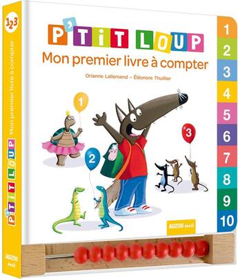 Couverture du livre « P'tit Loup : mon livre à compter » de Orianne Lallemand et Eleonore Thuillier aux éditions Auzou