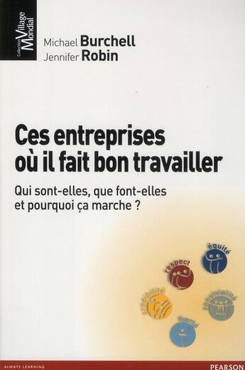 Couverture du livre « Ces entreprises ou il fait bon travailler » de Burchell/Robin aux éditions Pearson