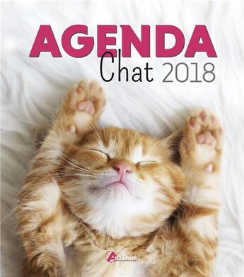 Couverture du livre « Agenda chat (édition 2018) » de  aux éditions Artemis