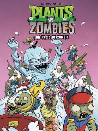 Couverture du livre « Plants vs zombies Tome 13 : un froid de zombie » de Paul Tobin et Ron Chan aux éditions Jungle