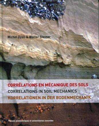 Couverture du livre « Corrélations en mécanique des sols » de Michel Dysli et Walter Steiner aux éditions Ppur