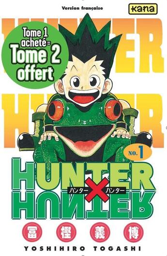 Couverture du livre « Hunter X Hunter Tome 1 : pack » de Yoshihiro Togashi aux éditions Kana