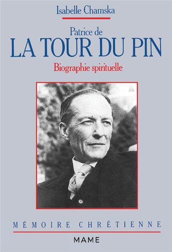 Couverture du livre « Patrice de la tour du pin » de Chamska Isabelle aux éditions Mame