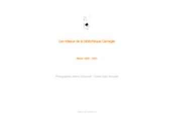 Couverture du livre « Les rideaux de la bibliothèque Carnegie » de Didier Arnaudet et Jerome Schlomoff aux éditions Publie.net