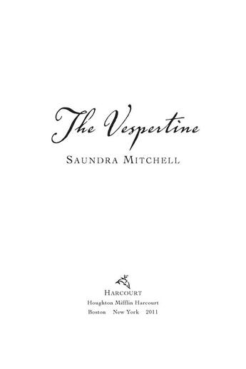 Couverture du livre « The Vespertine » de Mitchell Saundra aux éditions Houghton Mifflin Harcourt