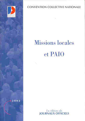 Couverture du livre « Missions locales et paio » de  aux éditions Documentation Francaise