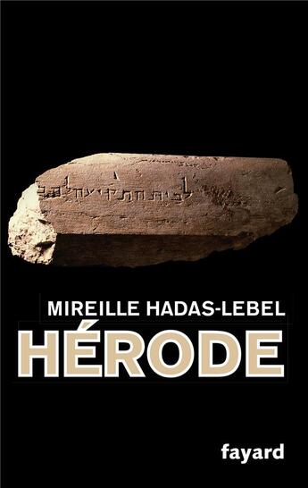 Couverture du livre « Hérode » de Mireille Hadas-Lebel aux éditions Fayard