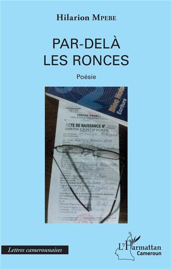 Couverture du livre « Par-delà les ronces » de Hilarion Mpebe aux éditions L'harmattan