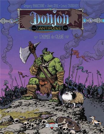 Couverture du livre « Donjon Antipodes : -10000, l'armée du crâne » de Joann Sfar et Lewis Trondheim et Gregory Panaccione aux éditions Delcourt