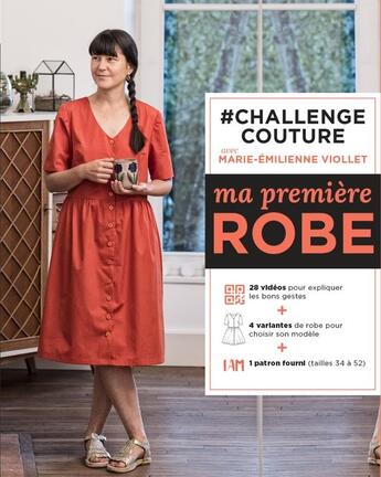 Couverture du livre « #challenge couture : ma première robe » de Marie-Emilienne Viollet aux éditions Marabout