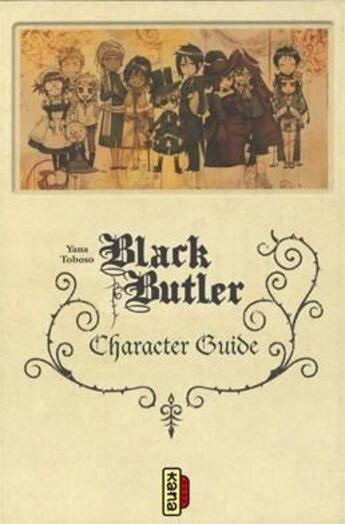 Couverture du livre « Black butler : character guide » de Yana Toboso aux éditions Kana