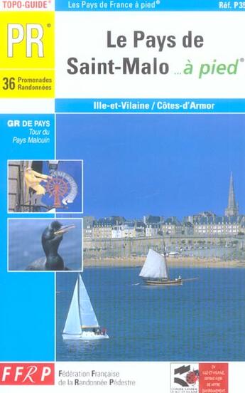 Couverture du livre « Pays de saint malo a pied - 22-35-pr-p351 » de  aux éditions Ffrp