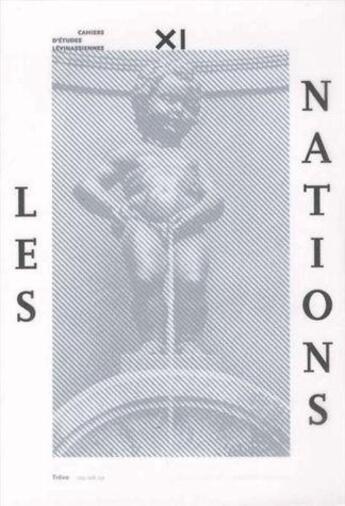 Couverture du livre « Cahiers d'études lévinassiennes n.11 : les nations » de  aux éditions Verdier