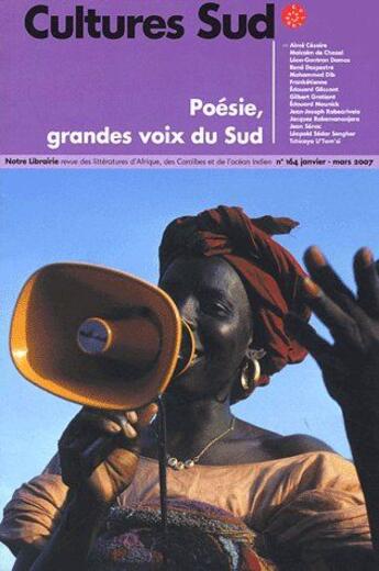 Couverture du livre « Poésie, grandes voix du sud » de  aux éditions Documentation Francaise