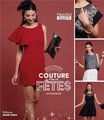 Couverture du livre « Couture pour les fêtes : 20 modèles » de  aux éditions Marie-claire