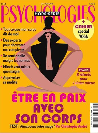 Couverture du livre « Psychologies hs n 52 etre en paix avec son corps - mai/juin 2019 » de  aux éditions Psychologies Hs