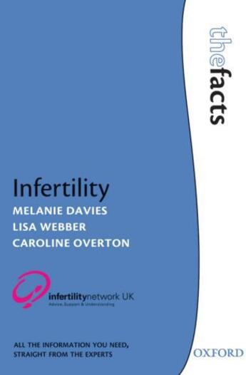 Couverture du livre « Infertility » de Overton Caroline aux éditions Oup Oxford