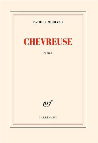 Couverture du livre « Chevreuse » de Patrick Modiano aux éditions Gallimard