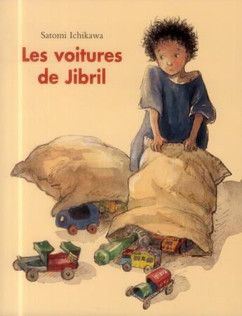 Couverture du livre « Les voitures de Jibril » de Satomi Ichikawa aux éditions Ecole Des Loisirs