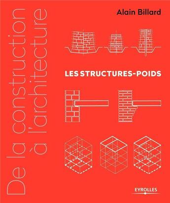 Couverture du livre « Les structures-poids ; de la construction à l'architecture Tome 1 » de Allain Billard aux éditions Eyrolles