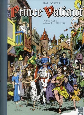 Couverture du livre « Prince Valiant ; intégrale t.2 ; 1939-1940 » de Hal Foster aux éditions Soleil