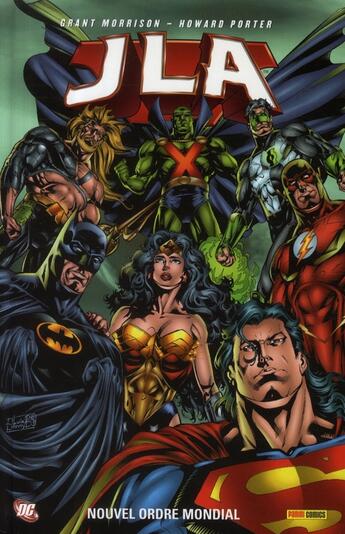 Couverture du livre « JLA ; nouvel ordre mondial t.1 » de Grant Morrison et Howard Porter aux éditions Panini