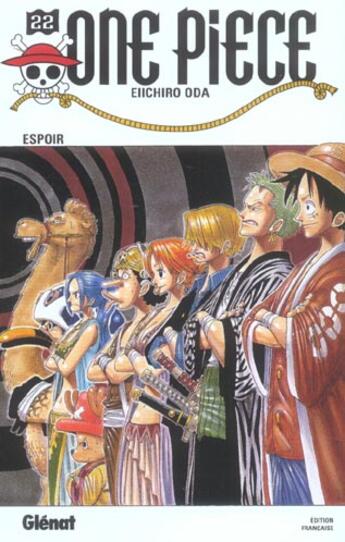 Couverture du livre « One Piece Tome 22 : espoir » de Eiichiro Oda aux éditions Glenat