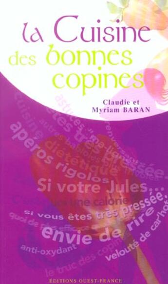 Couverture du livre « La cuisine des bonnes copines » de  aux éditions Ouest France