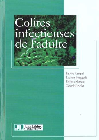 Couverture du livre « Colites infectieuses de l'adulte » de P Rampal aux éditions John Libbey