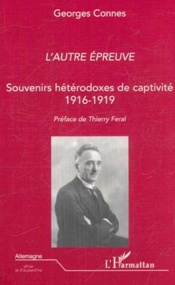 Couverture du livre « L'autre epreuve » de Georges Connes aux éditions L'harmattan