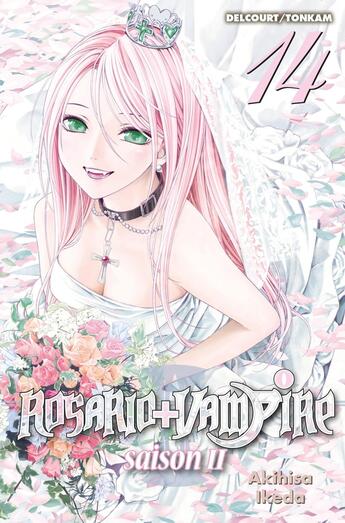 Couverture du livre « Rosario + vampire saison 2 Tome 14 » de Akihisa Ikeda aux éditions Delcourt