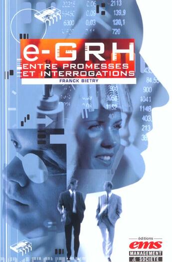 Couverture du livre « E-grh : entre promesses et interrogations » de Bietry F. aux éditions Management Et Societe