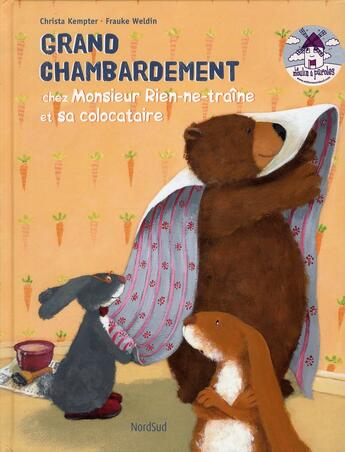 Couverture du livre « Grand chambardement chez m. rien-ne-traine et sa colocataire » de Kempter Christa aux éditions Mijade