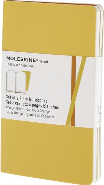 Couverture du livre « Carnet volant blanc (poche jaune orangé) » de Moleskine aux éditions Moleskine Papet