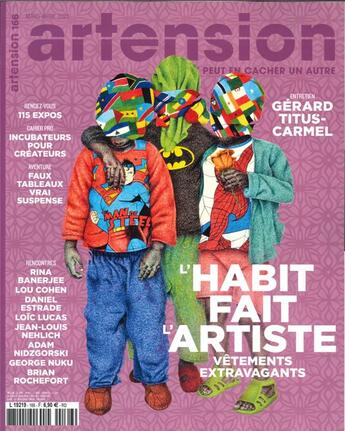 Couverture du livre « Artension n 166 - l'habit fait l'artiste - mars/avril 2021 » de  aux éditions Artension