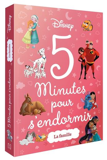 Couverture du livre « 5 minutes pour s'endormir : la famille » de Disney aux éditions Disney Hachette