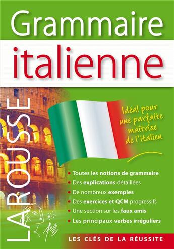 Couverture du livre « Grammaire italienne » de  aux éditions Larousse