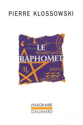 Couverture du livre « Le baphomet » de Pierre Klossowski aux éditions Gallimard