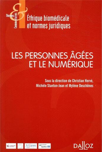 Couverture du livre « La personne âgée et le monde numérique » de Christian Herve et Michele Stanton-Jean et Marie-France Mamzer aux éditions Dalloz