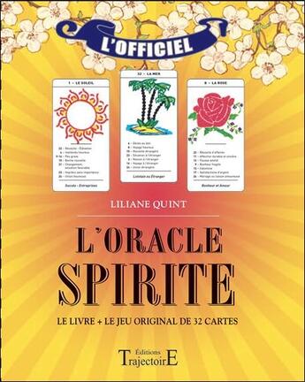 Couverture du livre « L'oracle spirite ; le coffret » de Liliane Quint aux éditions Trajectoire