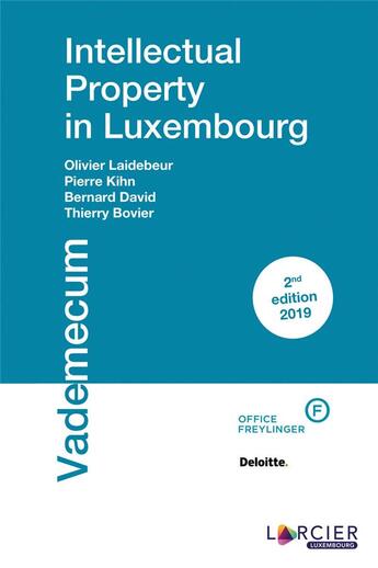 Couverture du livre « Intellectual property in Luxembourg » de Bill Jean-Philippe aux éditions Promoculture