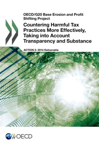 Couverture du livre « Countering harmful tax pratices more effectively taking into - account transpa- » de Ocde aux éditions Erc