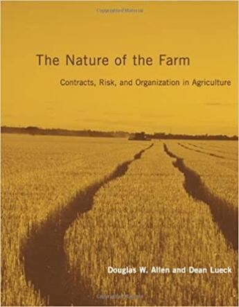 Couverture du livre « Nature of the farm /anglais » de Allen Douglas W. aux éditions Mit Press