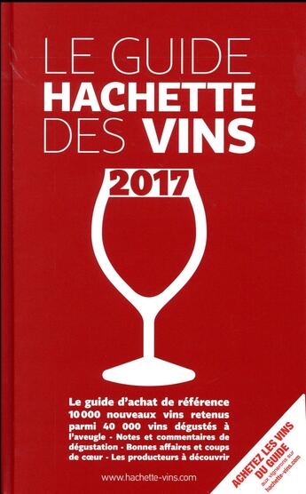 Couverture du livre « Guide Hachette des vins 2017 » de  aux éditions Hachette Pratique