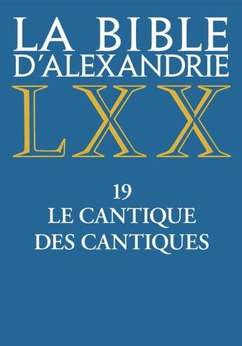 Couverture du livre « Le cantique des cantiques » de Anonyme aux éditions Cerf