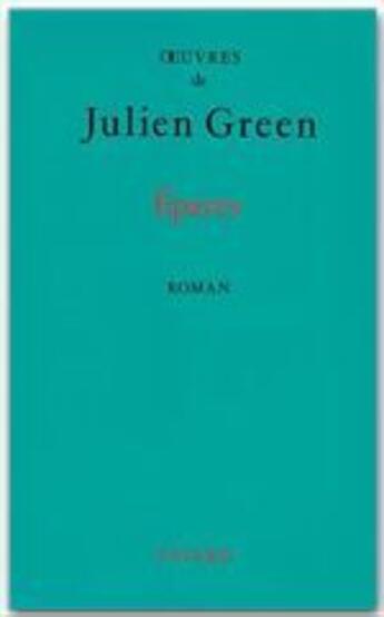 Couverture du livre « Les épaves » de Julien Green aux éditions Fayard