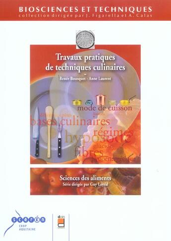 Couverture du livre « TRAVAUX PRATIQUES ET TECHNIQUES CULINAIRES » de Douin aux éditions Doin