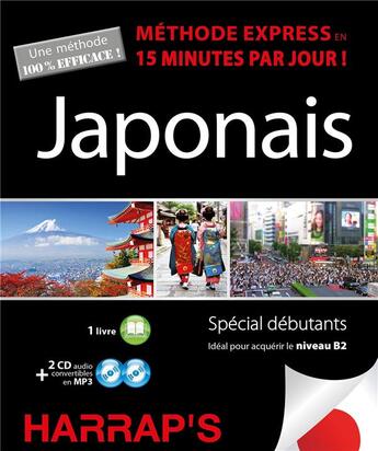 Couverture du livre « Harrap's methode express japonais - 2 cd + livre » de  aux éditions Harrap's