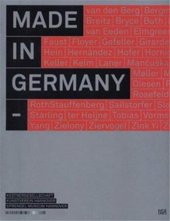 Couverture du livre « Made in germany young contemporary art from germany /anglais/allemand » de  aux éditions Hatje Cantz